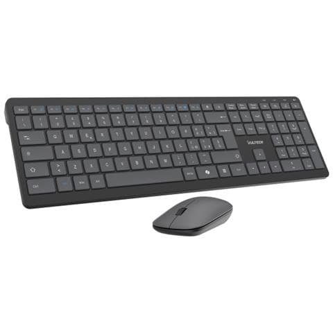 KM-851W tastiera Mouse incluso Ufficio Wireless a RF + USB QWERTY Italiano Nero - Foto 1