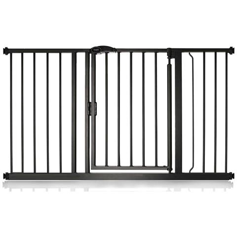 Bettacare Cancelletto Per Animali Con Chiusura Automatica, 132,6cm - 139,6cm, Nero Opaco - Foto 1