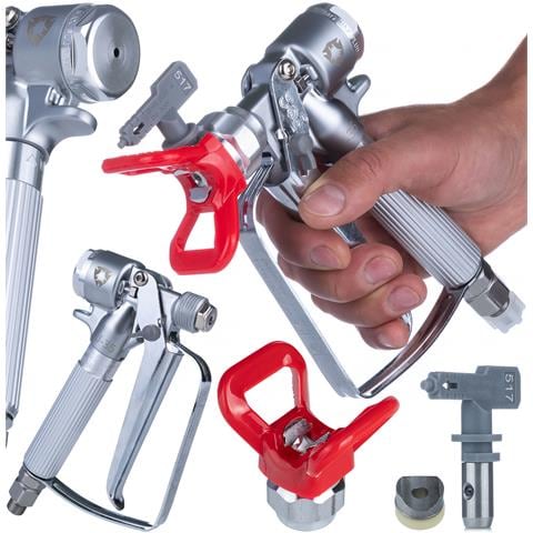 Pistola A Spruzzo Ultraspray Masterjet Mj1 - Ugello Hi-flow 517 | Acciaio Inox | Compatibile Con Graco, Wagner, Titan - Foto 1