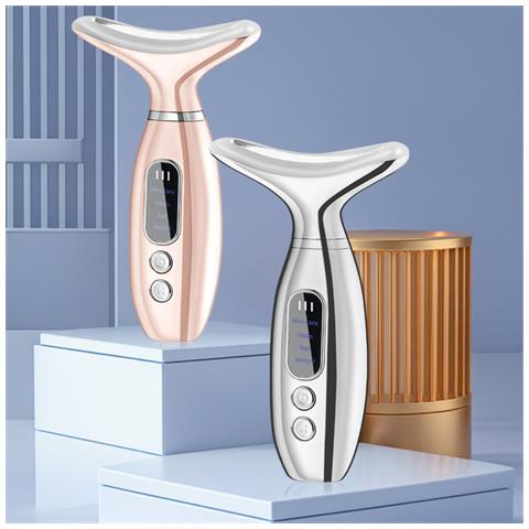 Massaggiatore Termico A Vibrazione Per Collo Con Terapia A Luce Led E Temperatura Costante 45°c Pink - Foto 2