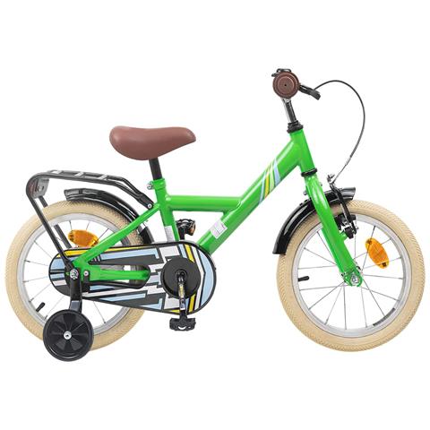Bicicletta per Bambini 16 Pollici per bambini di 4-6 anni Verde - Foto 1