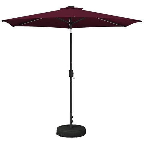 Parasol da Giardino con Luci LED 270 x 270 cm Poliestere - Foto 1