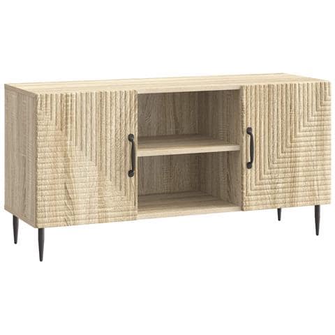 Mobile TV Rovere Sonoma 102 x 34,5 x 50 cm Legno ingegnerizzato - Foto 1