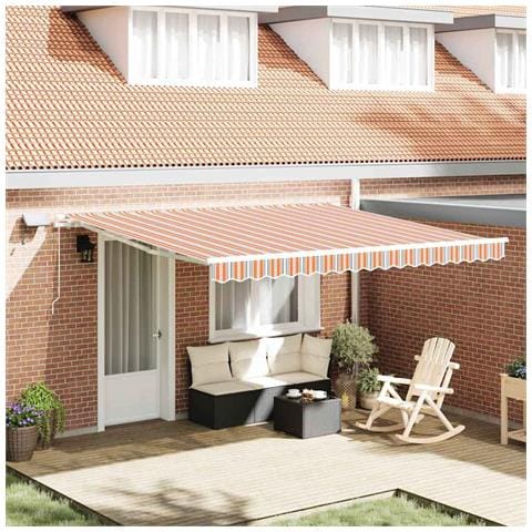 Tenda retrattile Multicolore 400 × 300 cm Tessuto e Alluminio - Foto 2