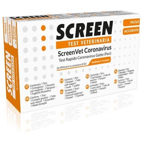 Screenvet Test Rapido Veterinaria Coronavirus Feci Gatto - Foto 1