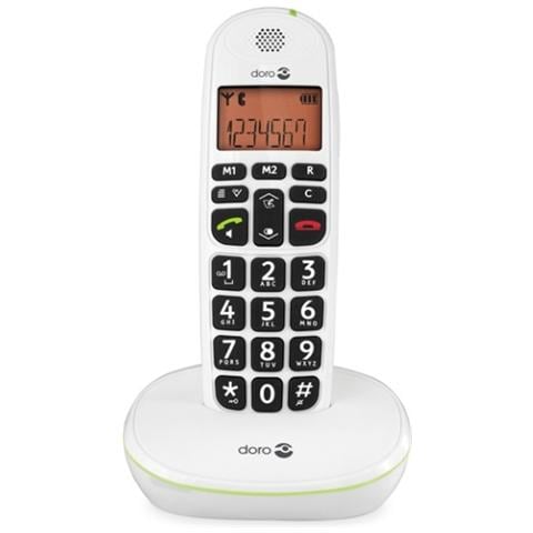 Cordless PhoneEasy 100w, DECT, Bianco, Scrivania, 20 Entrate, AAA, 10h - Foto 1