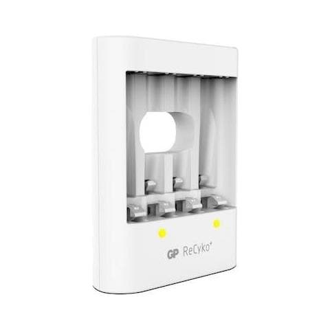 IC-GP202202 - Caricabatterie 4 AA / AAA con 4 batterie AA 2000mAh USB bianco - Foto 3