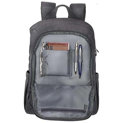 7560-GREY 7560 Zaino Canvas Per Laptop 15.6", Grigio - Foto 2