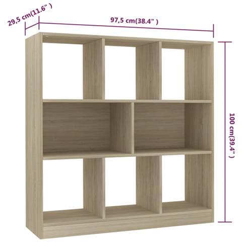 Libreria Rovere Sonoma 97,5x29,5x100 cm in Legno Multistrato - Foto 2