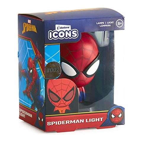 Spiderman Icona Luminosa da Collezione, Ideale per camere da Letto dei Bambini, Ufficio e casaPop Culture Gaming Merchandise, Multicolore - Foto 3