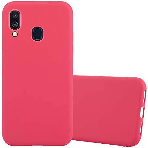 Custodia Compatibile Con Samsung Galaxy A40 In Candy Rosso - Coperchio Protettivo In Silicone Tpu Flessibile - Foto 1
