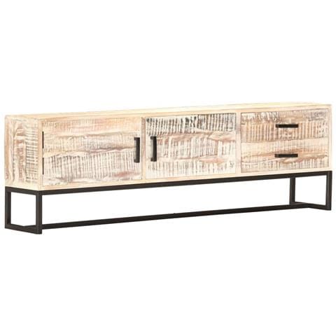 Mobile Porta Tv 140x30x45 Cm In Legno Massello Di Acacia - Foto 1