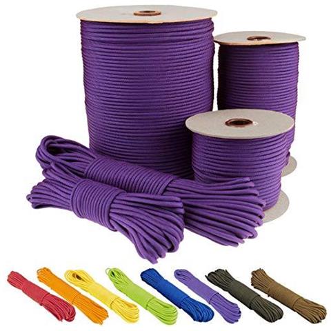Paracord 550 Del Cavo Dei Paracadute Tipo Iii Mil-spec 7 Fili Survival (viola 15 M) - Foto 1
