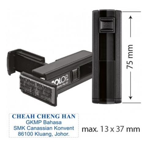 Timbro Colop 20 Autoinchiostrante Personalizzato Tascabile Colop 20 14x38mm Qualita Professionale - Foto 2