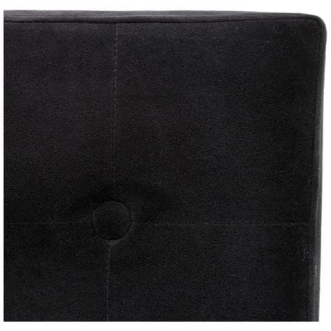 Pouf Pieghevole In Velluto Lisandre - Nero - L 37,5 X P 37,5 X H 38,3 Cm - Foto 1