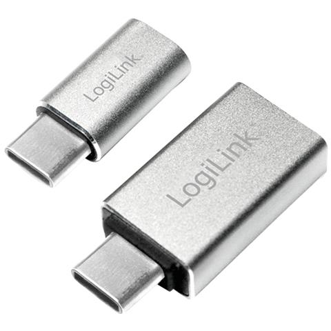 AU0040 USB 3.1 C USB 3.0 A, Micro USB 2.0 Alluminio cavo di interfaccia e adattatore - Foto 1