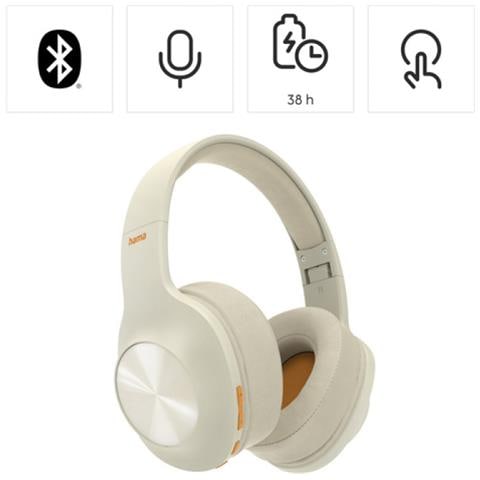 Cuffie Bluetooth "Spirit Calypso", Over-Ear, Bianco - Foto 2