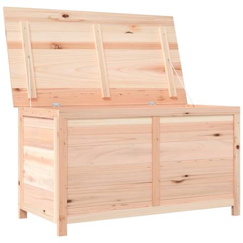 Scatola Per Cuscini Da Esterno 100x50x56cm Legno Massello Abete - Foto 2