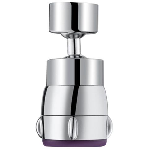 Aeratore Per Rubinetto Con 2 Modalità Di Flusso D'acqua - Girevole A 360° Silver - Foto 1