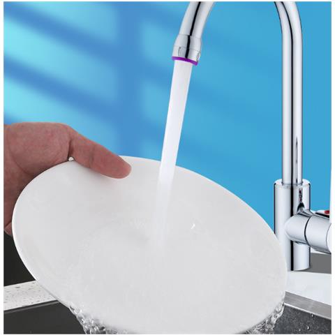 Aeratore Per Rubinetto Con 2 Modalità Di Flusso D'acqua - Girevole A 360° Silver - Foto 3