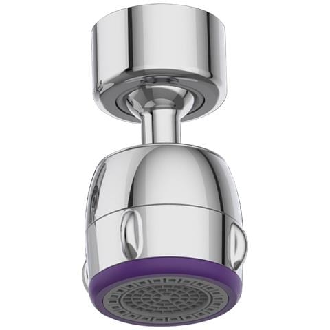 Aeratore Per Rubinetto Con 2 Modalità Di Flusso D'acqua - Girevole A 360° Silver - Foto 8
