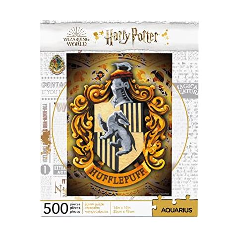 Harry Potter Puzzle Stemma Di Tassorosso (puzzle Da 500 Pezzi) - Articoli E Oggetti Da Collezione Di Harry Potter Con Licenza Ufficiale - Antiriflesso - Adattabilita Precisa - Praticamente Senza Polvere Di Puzzle - 14x19 Pollici - Foto 1