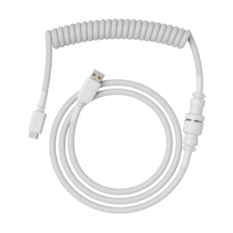 Pc Gaming Race Usb 2.0 Cable 4.5ft Total Length 6 Coiled Section Usb-c To Usb-a Adaptor 5-pin Aviator Connector Double-braided Bianco 1,37 M Usb Tipo A, Usb Tipo-c - Foto 2