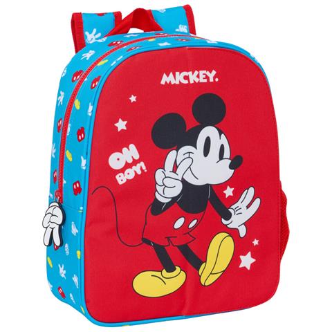 Zaino Scuola Fantastic Azzurro Rosso 26 X 34 X 11 Cm - Foto 1