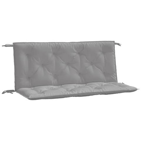 Cuscini Panca Da Giardino 2pz Grigi 120x50x7 Cm Tessuto Oxford - Foto 2