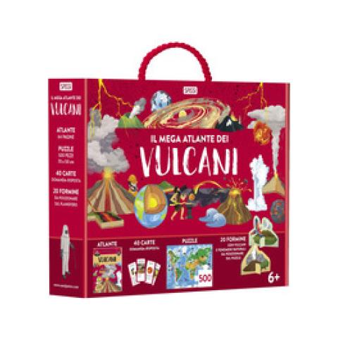 Valentina Bonaguro - Il Mega Atlante Dei Vulcani. Ediz. A Colori. Con 40 Carte Domanda-risposta. Con 20 Formine. Con Puzzle - Foto 1