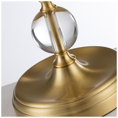 Lampada Da Scrivania Contemporanea Jenkins Metallo Ottone Spazzolato 1 Luce E27 - Foto 5
