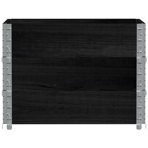 Paretali Per Pallet 3 Pz Neri 80x60cm In Legno Massello Di Pino - Foto 3
