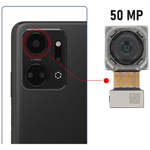 Fotocamera Posteriore Grandangolo 50mp Per Honor X7a, Nero - Foto 2