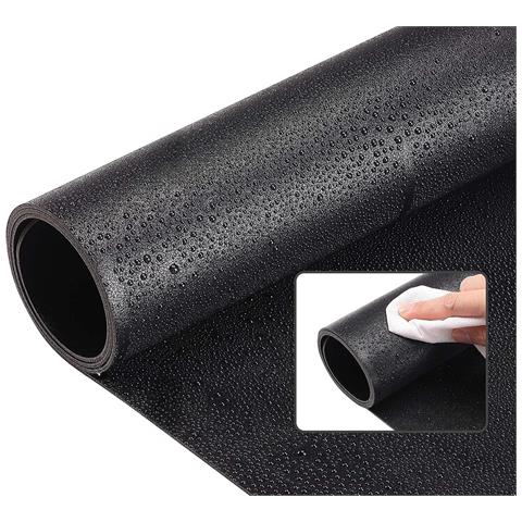 Tappetino Da Scrivania In Pelle Impermeabile Nero 40x80 Cm - Eleganza E Protezione Per Il Tuo Ufficio - Foto 2