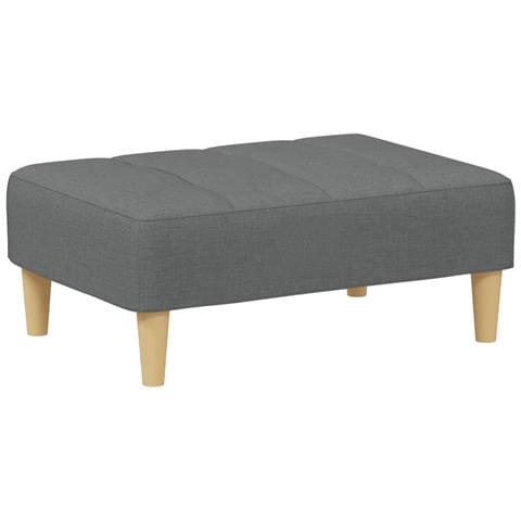 Poggiapiedi Grigio Scuro 77x55x31 Cm In Tessuto - Foto 2