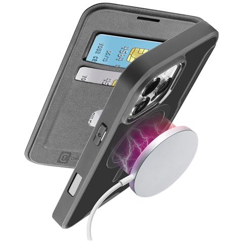 Daily Mag - iPhone 16 Pro Max Custodia a libro con retro rigido semitrasparente compatibile con ecosistema Magsafe® - Foto 1