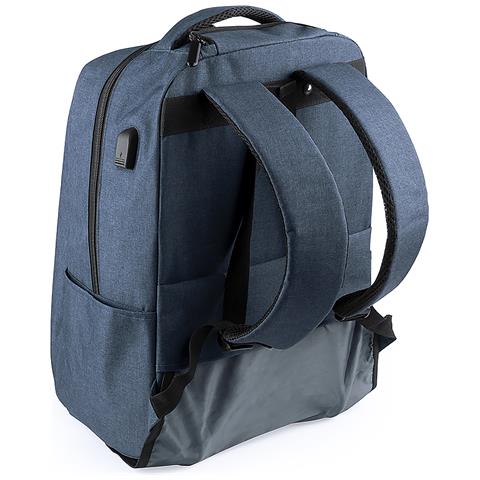 Zaino Trolley Haltrix, Con Connessione Usb, Porta Laptop Da 15 Pollici E Tablet Fino A 10 Pollici. 33x22,5x47cm. Colore Blu Marino - Foto 2