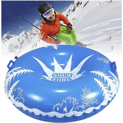 Dam  Tappetino Ibrido Rotondo Con Maniglie, Per Neve E Acqua. 115 Cm. 115x115x35 Centimetri. Colore Blu - Foto 5