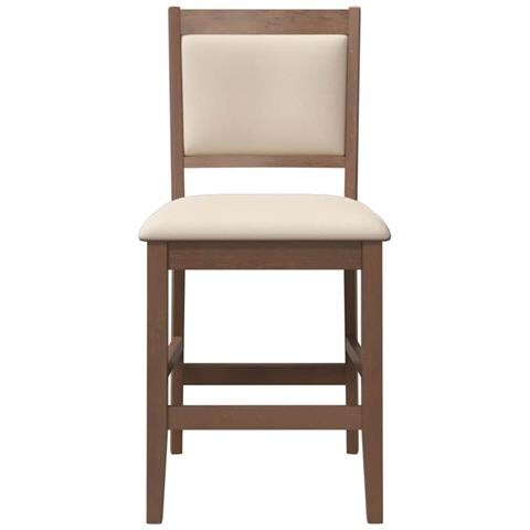 Sgabelli Da Bar Con Cuscini 2pz Marrone Legno Massello Di Hevea - Foto 2