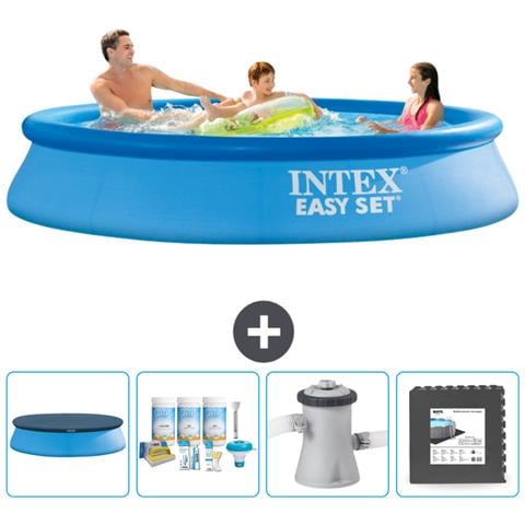 Piscina Fuori Terra - In Giro - 305x305x61 Cm - Blu - Include Accessori Coordinati Cb3 - Foto 1