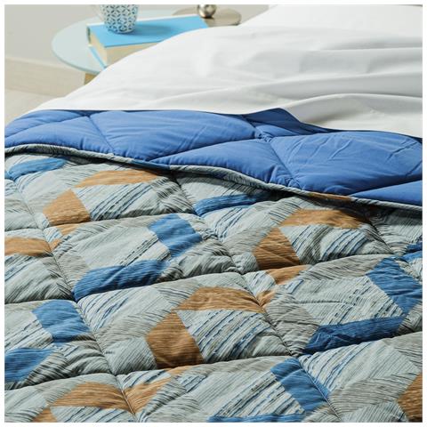 Trapunta New Generation Tex In Cotone Colore Blu Misura Matrimoniale - Foto 2