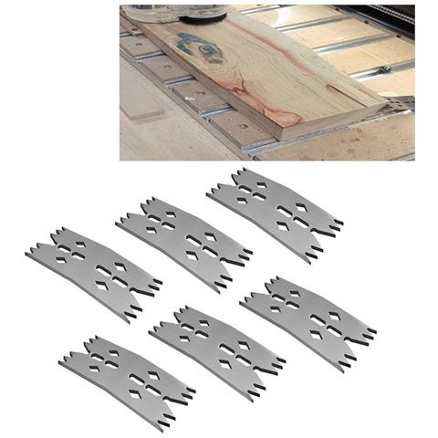 Fissaggi A Piastra Metallica Per Lavorazione Del Legno E Cnc 6 Pezzi - Foto 2