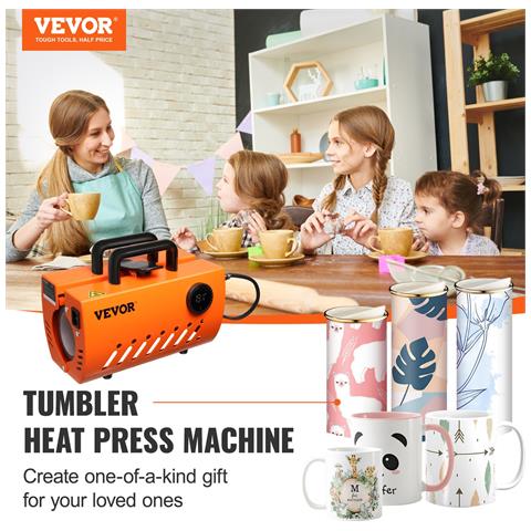 Pressa A Caldo Per Tazze Bicchiere 620 W Termopressa Fai-da-te 33-89 Cl - Foto 2