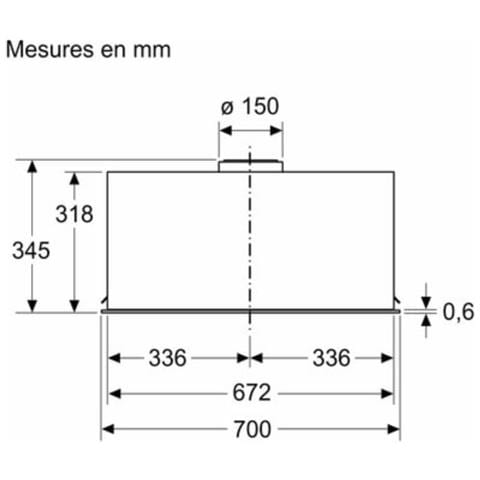 D75NAC1S0B Cappa Aspirante Incassato Nero 595 m³ /h - Foto 8