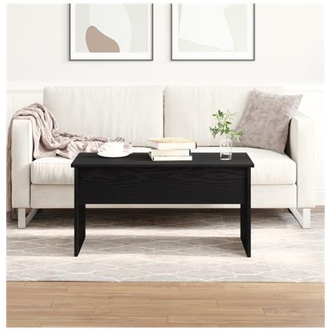 Tavolino da caffè in rovere nero  - 80 x 50.5 x 41.5 cm - Foto 2