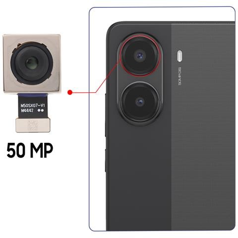 Camera Posteriore Principale Per Xiaomi Poco X7 Pro 5g 50mp Connettore M50sx07-v1 - Foto 2