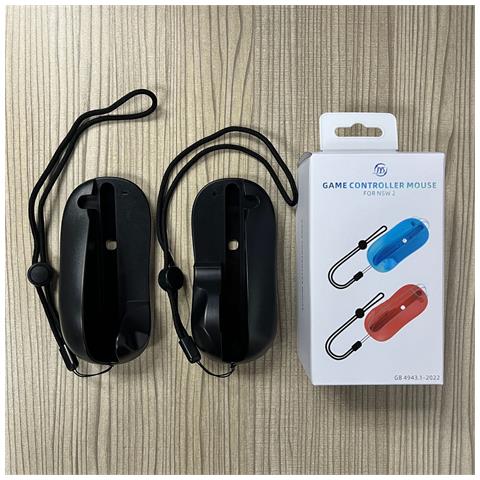 Switch2 Mouse Magnetico Per Impugnatura Destra E Sinistra - Set Da 2, Mini Mouse Portatile Black - Foto 2