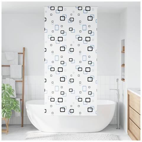 Tenda a Rullo Doccia 90x240 cm Larghezza Tessuto 86 cm - Foto 2