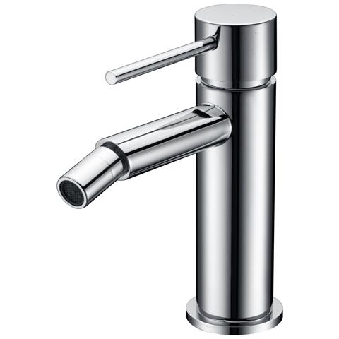 Imex Miscelatore Bidet Monocomando In Ottone E Zama Cromato Con Cartuccia Ceramica Ø26mm E Tubi Flessibili 3-8 Serie Milos Modello Imex-bdys045-2 - Foto 1