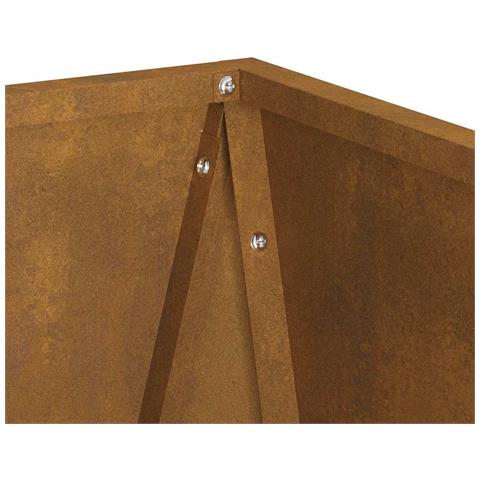 Fioriera 2 pcs Ruggine 30 x 30 x 75 cm - Foto 9